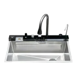 B-Gem  - V5I - CHẬU 5 PHÍM INOX 304 - CÔNG NGHỆ LINEN 3D CHỐNG TRẦY