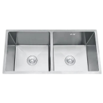B-Gem - AT - CHẬU 2 HỘC INOX 304 ÂM MẶT ĐÁ