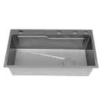 B-Gem - HQ - CHẬU 1 HỘC INOX 304 NANO ĐEN