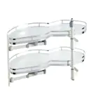 MÂM XOAY HÌNH LÁ 2 TẦNG - INOX 304 