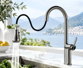 VÒI CHÉN DÂY RÚT NÓNG LẠNH CAO CẤP BG - Z007B – ĐẸP SANG TRỌNG, BỀN BỈ, TIỆN LỢI CHO CĂN BẾP HIỆN ĐẠI