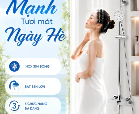 SEN CÂY NÓNG LẠNH BG - S5008K – THIẾT KẾ HIỆN ĐẠI, TẬN HƯỞNG TRẢI NGHIỆM TẮM THƯ GIÃN MỖI NGÀY