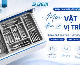 Khay Chia Thìa Nĩa Đa Năng Cao Cấp B-Gem – Giải Pháp Sắp Xếp Khoa Học Cho Mọi Ngăn Kéo Bếp