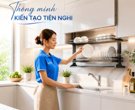 Kệ Bát Đĩa Nâng Hạ Điện Cảm Ứng Thông Minh BG - KCVIP01.800 – Giải Pháp Tối Ưu Cho Gian Bếp Hiện Đại 