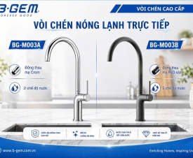 Vòi Rửa Chén Nóng Lạnh B-Gem BG-M003A & BG-1003B – Thiết Kế Truyền Thống, Tiện Nghi Hiện Đại Cho Mọi Gian Bếp