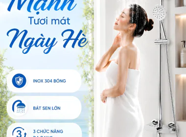 SEN CÂY NÓNG LẠNH BG - S5008K – THIẾT KẾ HIỆN ĐẠI, TẬN HƯỞNG TRẢI NGHIỆM TẮM THƯ GIÃN MỖI NGÀY