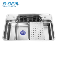 B-Gem - CPH - CHẬU BÁN NGUYỆT INOX 304 - CÔNG NGHỆ LINEN