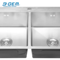 B-Gem - R_2H - CHẬU 2 HỘC INOX 304