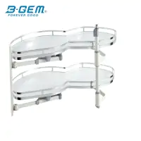 MÂM XOAY HÌNH LÁ 2 TẦNG - INOX 304 