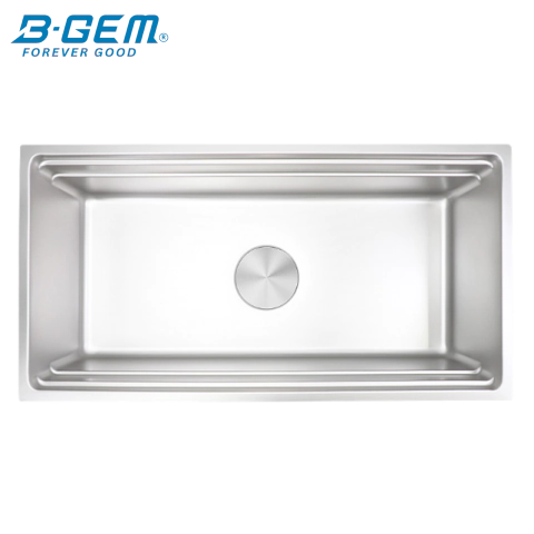 B-Gem - AT - CHẬU 1 HỘC INOX 304 ÂM MẶT ĐÁ - CÔNG NGHỆ LINEN