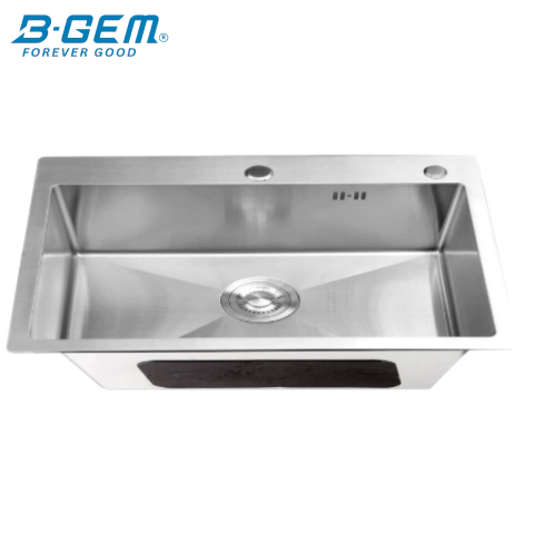 B-Gem - KS_1H - CHẬU 1 HỘC INOX 304 KHÔNG SƠN