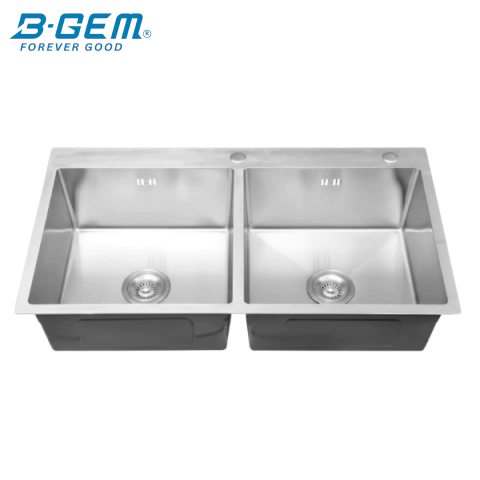 B-Gem - R_2H - CHẬU 2 HỘC INOX 304