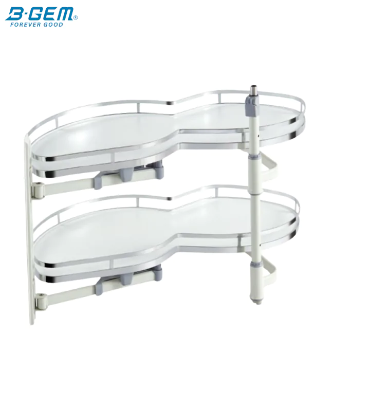 MÂM XOAY HÌNH LÁ 2 TẦNG - INOX 304 