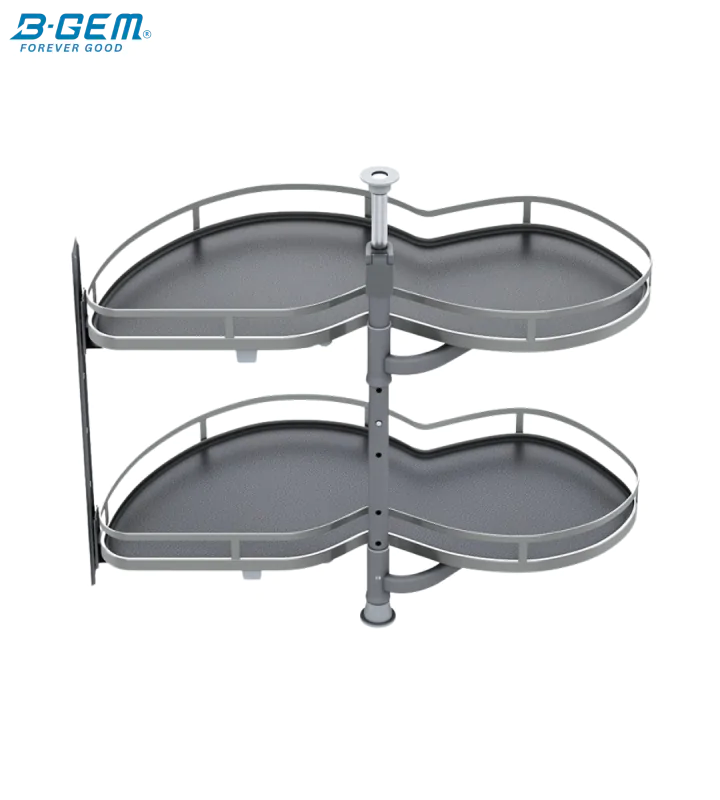 MÂM XOAY HÌNH LÁ 2 TẦNG - INOX NANO BGMX900B