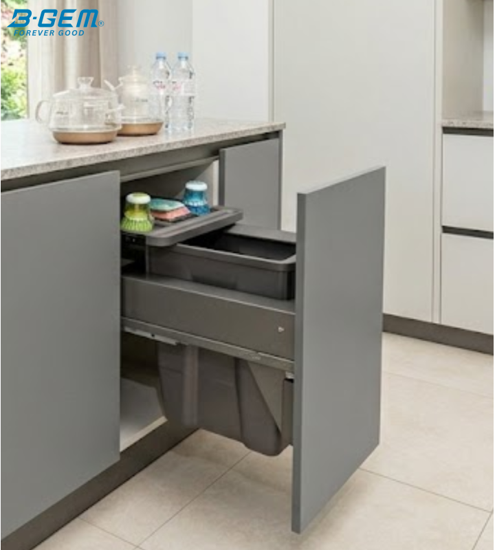 THÙNG RÁC ĐƠN ÂM TỦ GIẢM CHẤM BGTR01A