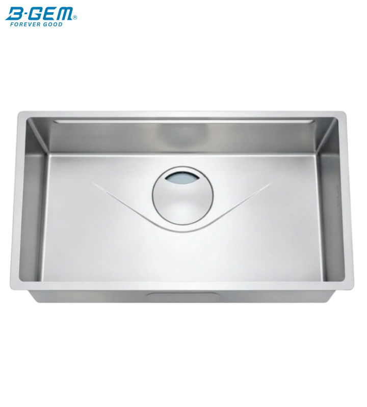 B-Gem - FDA Quick - CHẬU 1 HỘC INOX 304 ÂM BÀN ĐÁ