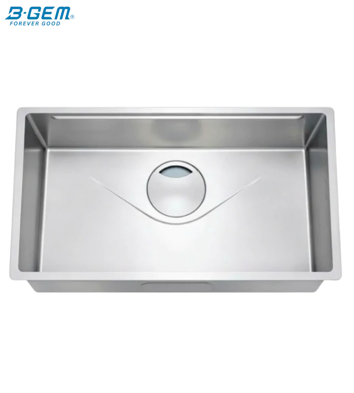 B-Gem - FDA Quick - CHẬU 1 HỘC INOX 304 ÂM BÀN ĐÁ