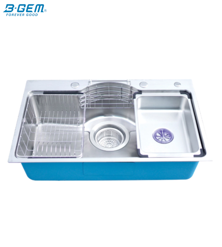 B-Gem - CHQ - CHẬU BÁN NGUYỆT INOX 304  - CÔNG NGHỆ LINEN